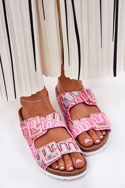  Sandał Klapki Model S.Barski RB51-006 Pink - Step in style 