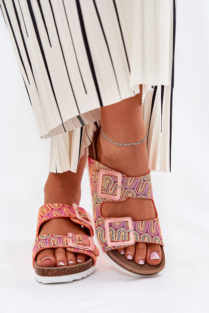  Sandał Klapki Model S.Barski RB51-006 Orange - Step in style 