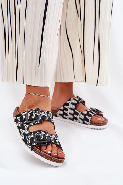  Sandał Klapki Model S.Barski RB51-006 Black - Step in style 