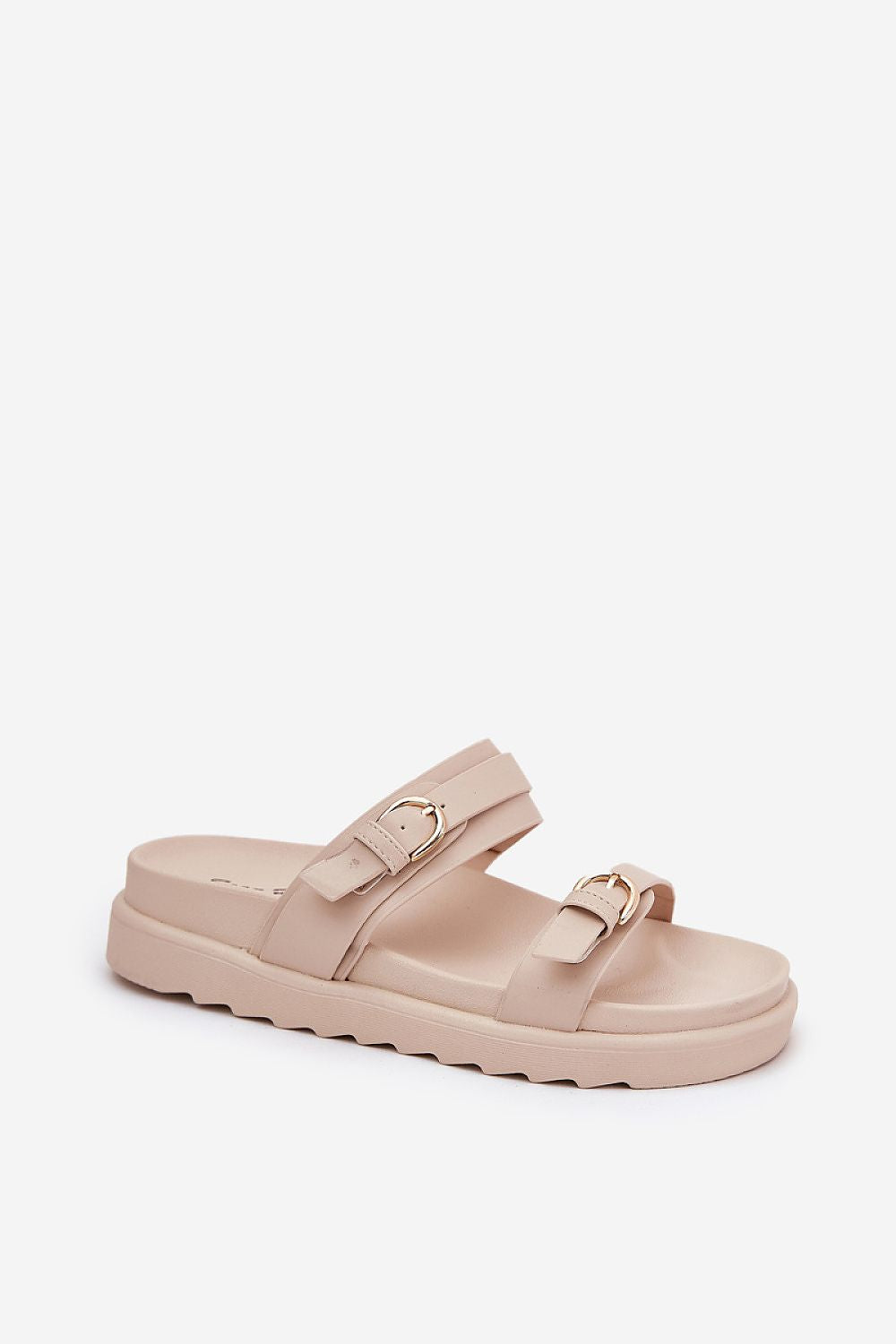  Sandał Klapki Model WernoneTL8-175 Beige - Step in style 