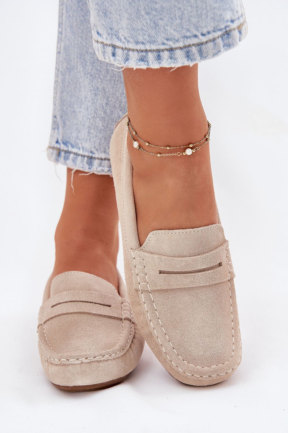   Mokasyny Model Big Star RR274947 Beige - Step in style 