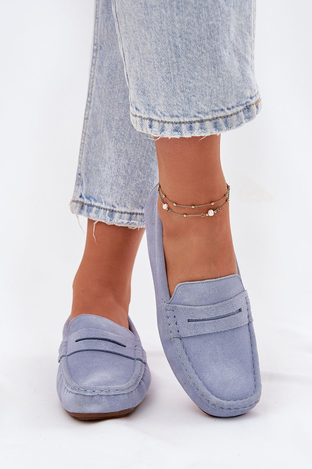   Mokasyny Model Big Star RR274943 Blue - Step in style 