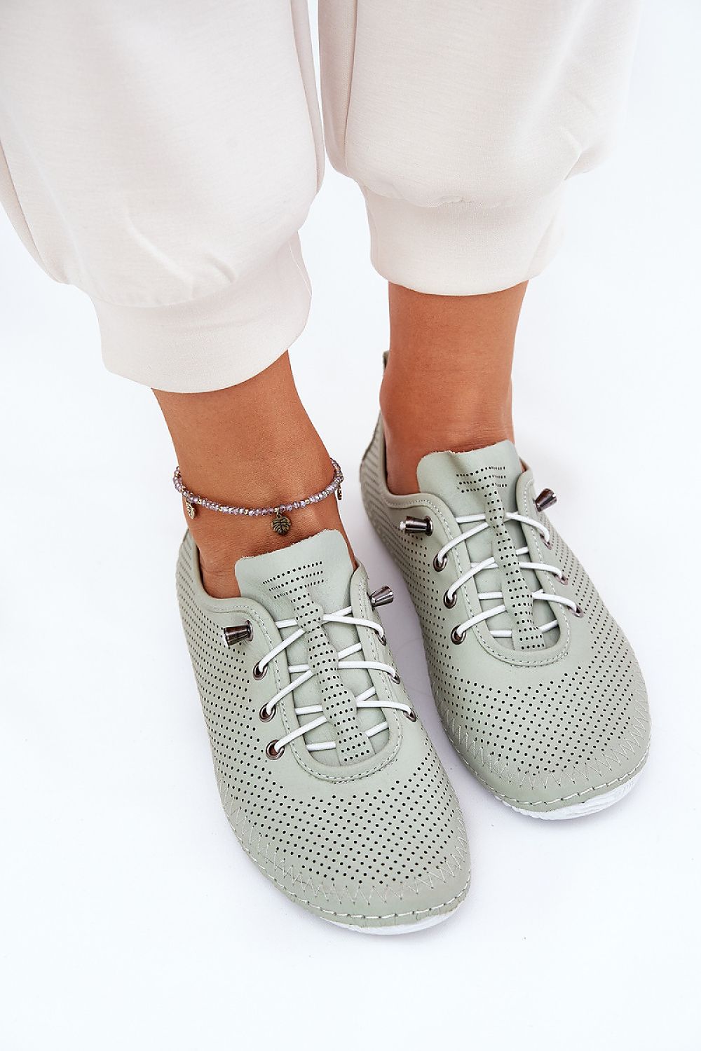   Półbuty Model Artiker 54C0833 Light Green - Step in style 