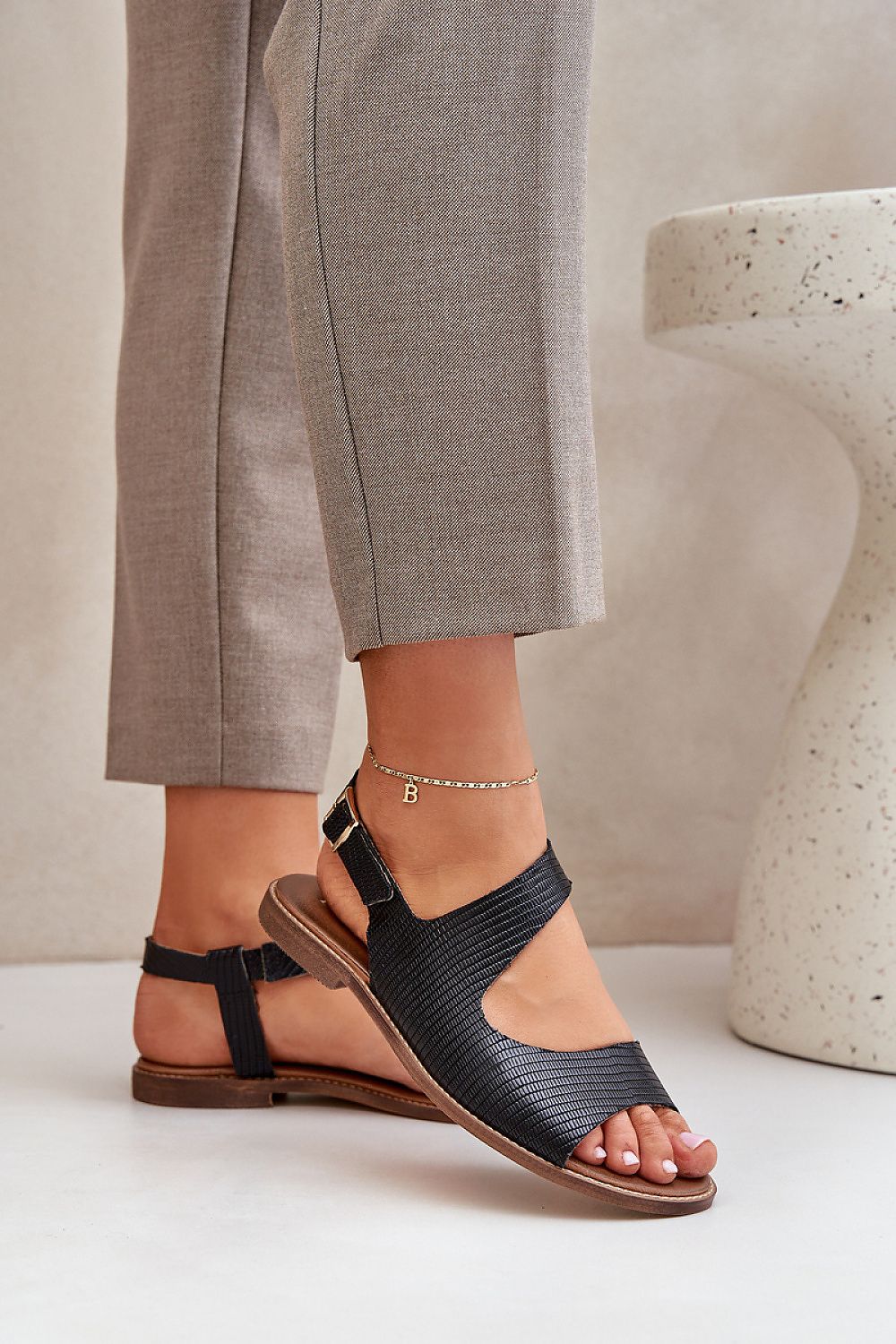  Sandały Model Lewski 3041 Black - Step in style 