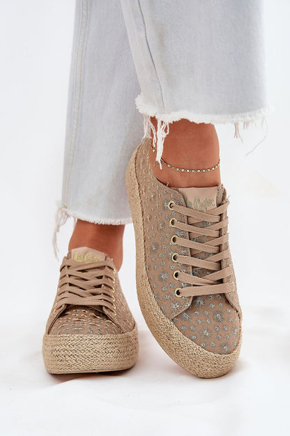   Trampki Model Lee Cooper LCW-25-08-3646L Khaki - Step in style 