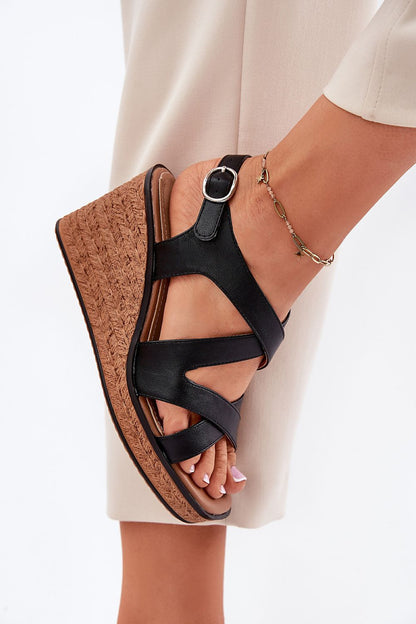  Sandały Model Sergio Leone SK223 Black - Step in style 