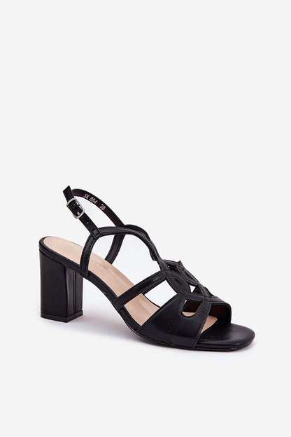  Sandały Model Sergio Leone SK884 Black - Step in style 