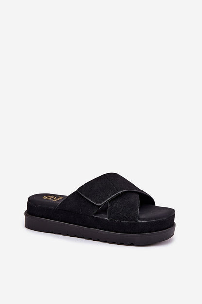  Sandał Klapki Model Rinasara PL365 Black - Step in style 