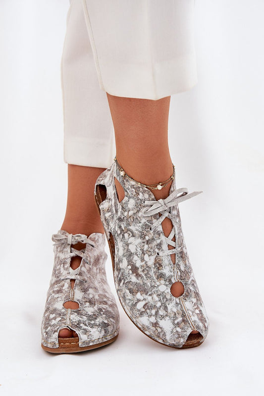   Botki Model Maciejka 03426-46 White/Beige - Step in style 