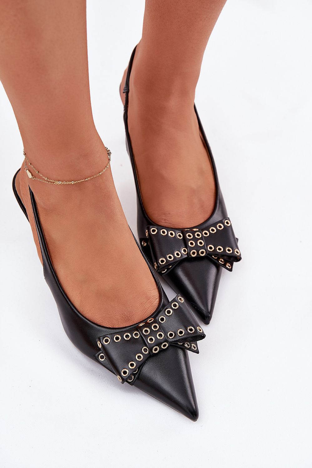   Czółenka Model Folesca QQ-255 Black - Step in style 