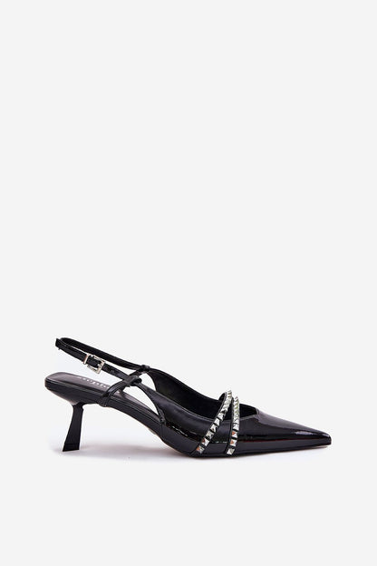   Czółenka Model Jelmia P-1399 Black - Step in style 