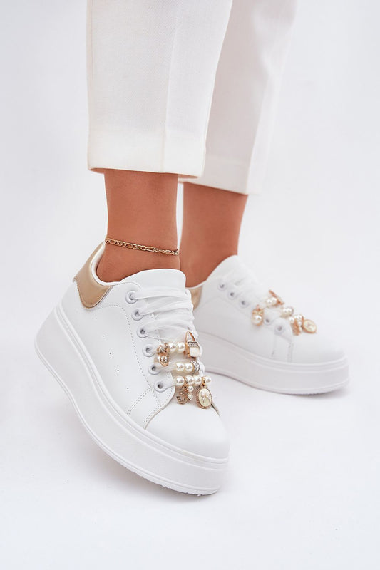  Buty Sportowe Model Ocerdia YY-156 White/Gold - Step in style 