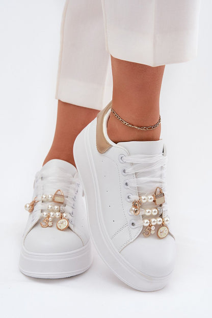   Buty Sportowe Model Ocerdia YY-156 White/Gold - Step in style 