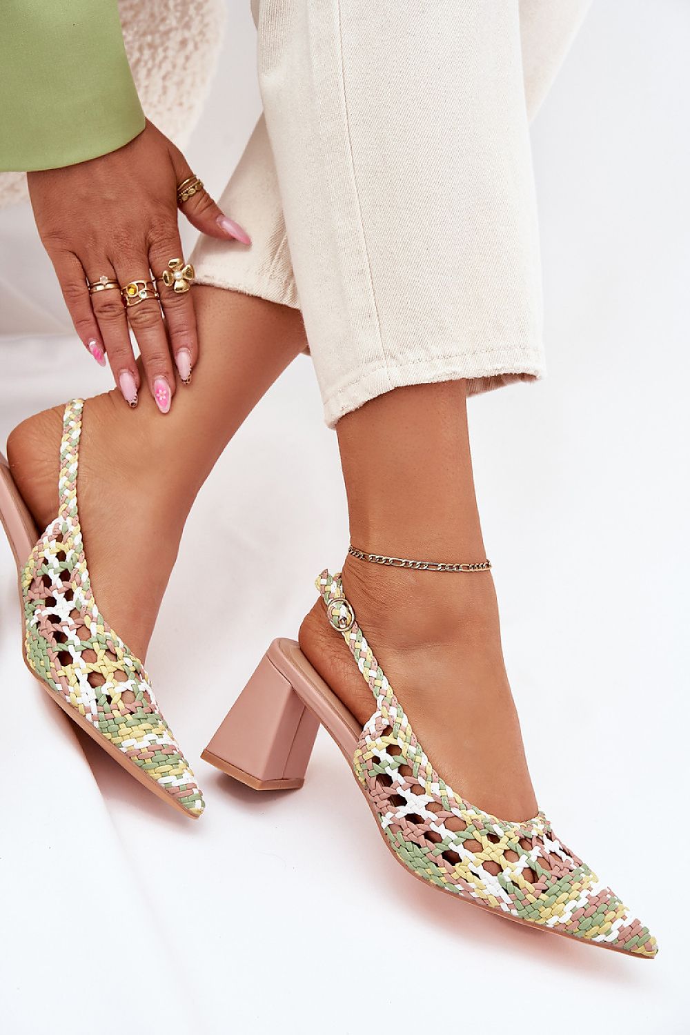  Sandały Model Ebina C-224 Pink - Step in style 