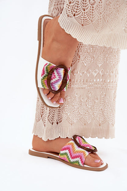  Sandał Klapki Model Luwam 2009 White - Step in style 