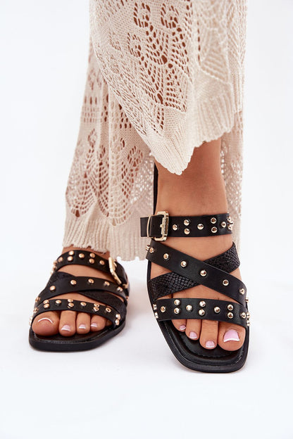  Sandał Klapki Model Manitte 9706 Black - Step in style 