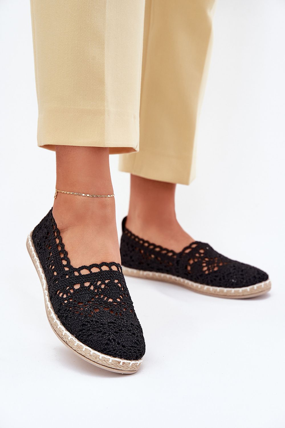   Espadryle Model Adelira WD251 Black - Step in style 