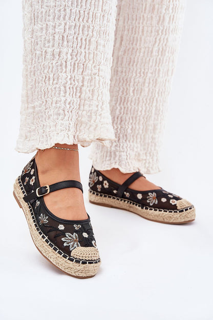   Espadryle Model Laxisa C-797 Black - Step in style 