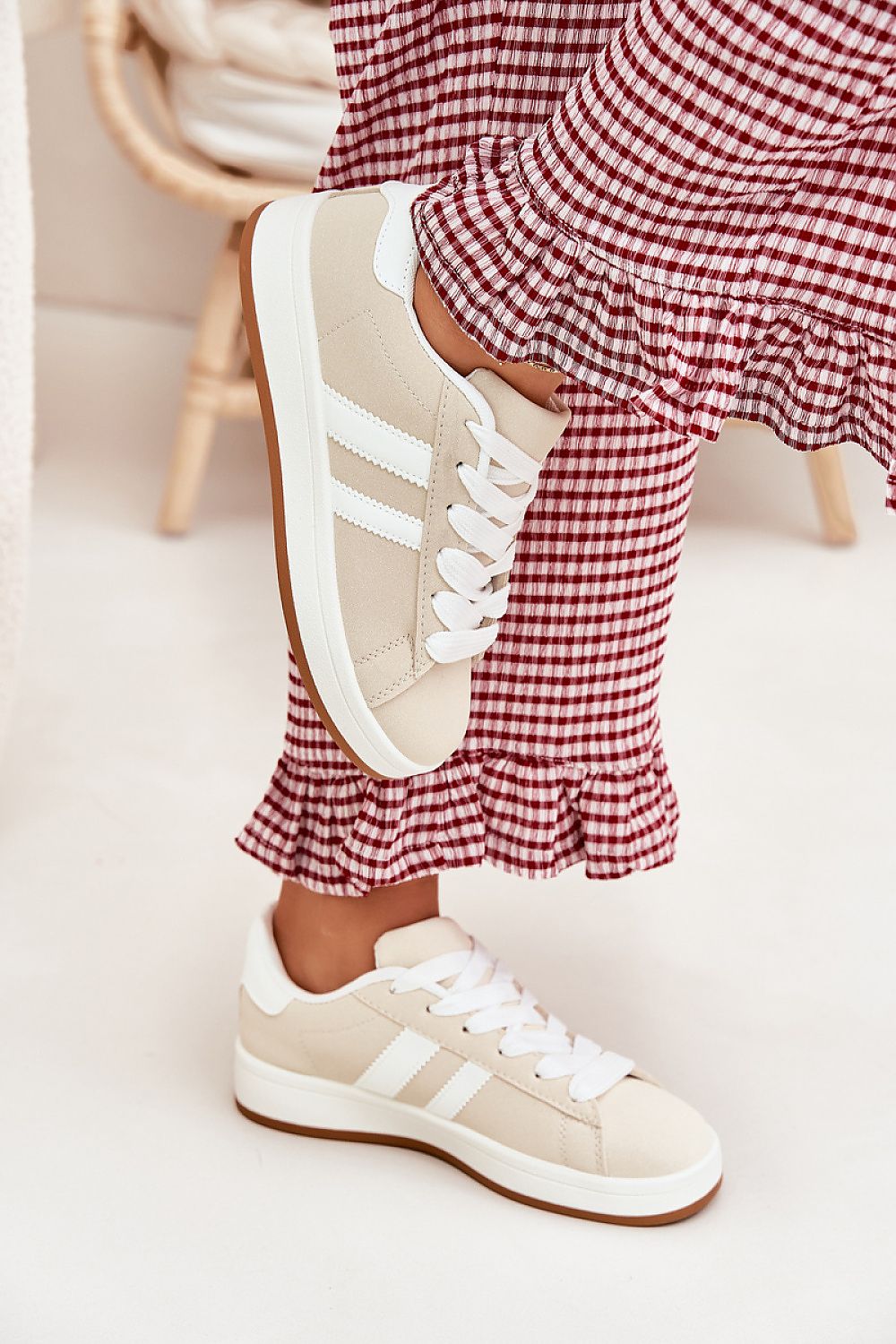   Buty Sportowe Model Ravina 896-4C Beige - Step in style 