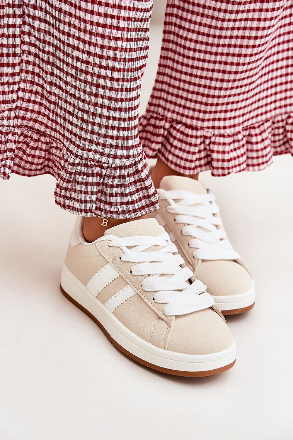   Buty Sportowe Model Ravina 896-4C Beige - Step in style 