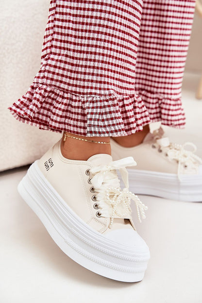   Trampki Model Tivora 812-4C Beige - Step in style 