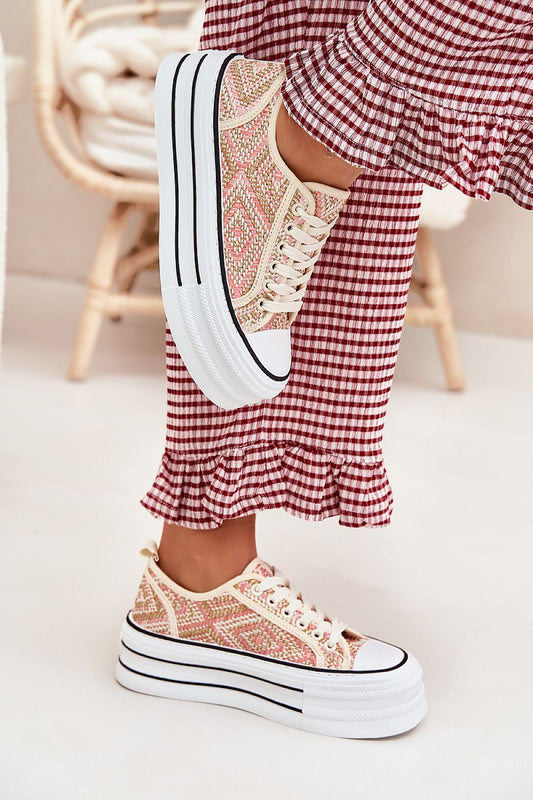   Trampki Model Melina 806-4D Pink - Step in style 