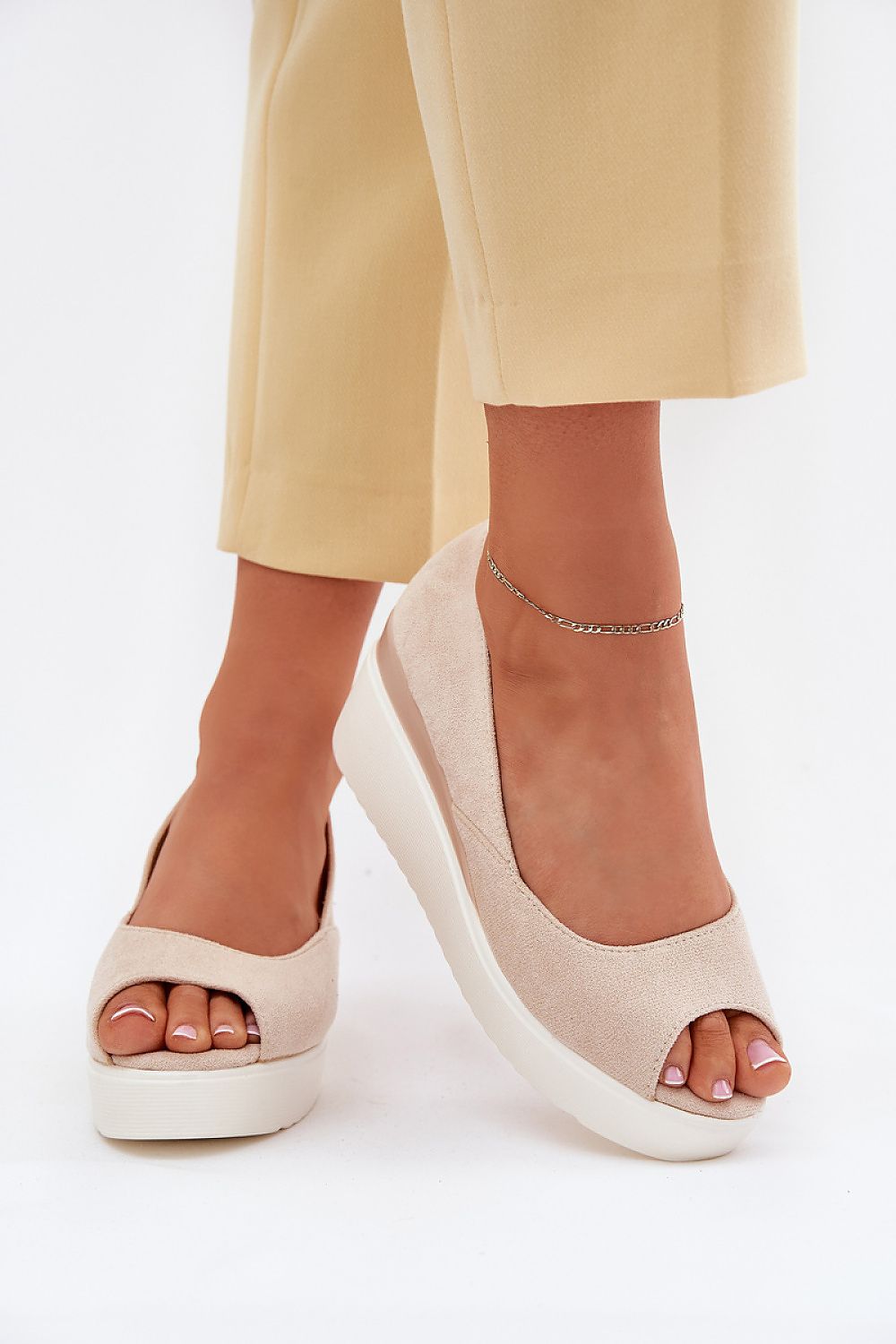  Sandały Model Velira JH528P Beige - Step in style 