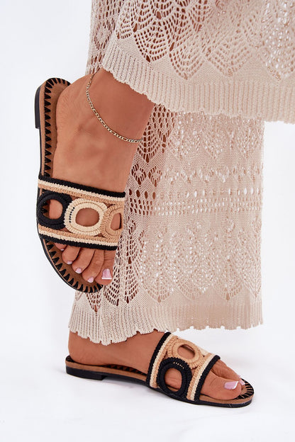  Sandał Klapki Model Nirina LX9607 Black - Step in style 