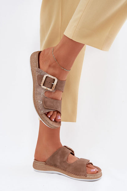  Sandał Klapki Model Inblu MK000013 Brown - Step in style 