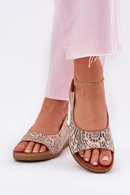  Sandały Model Maciejka L7069-04 Beige - Step in style 