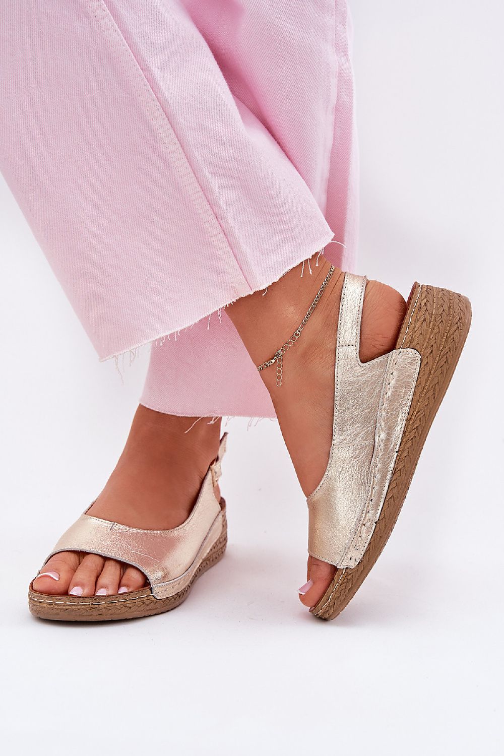  Sandały Model Maciejka L7069 -25 Gold - Step in style 