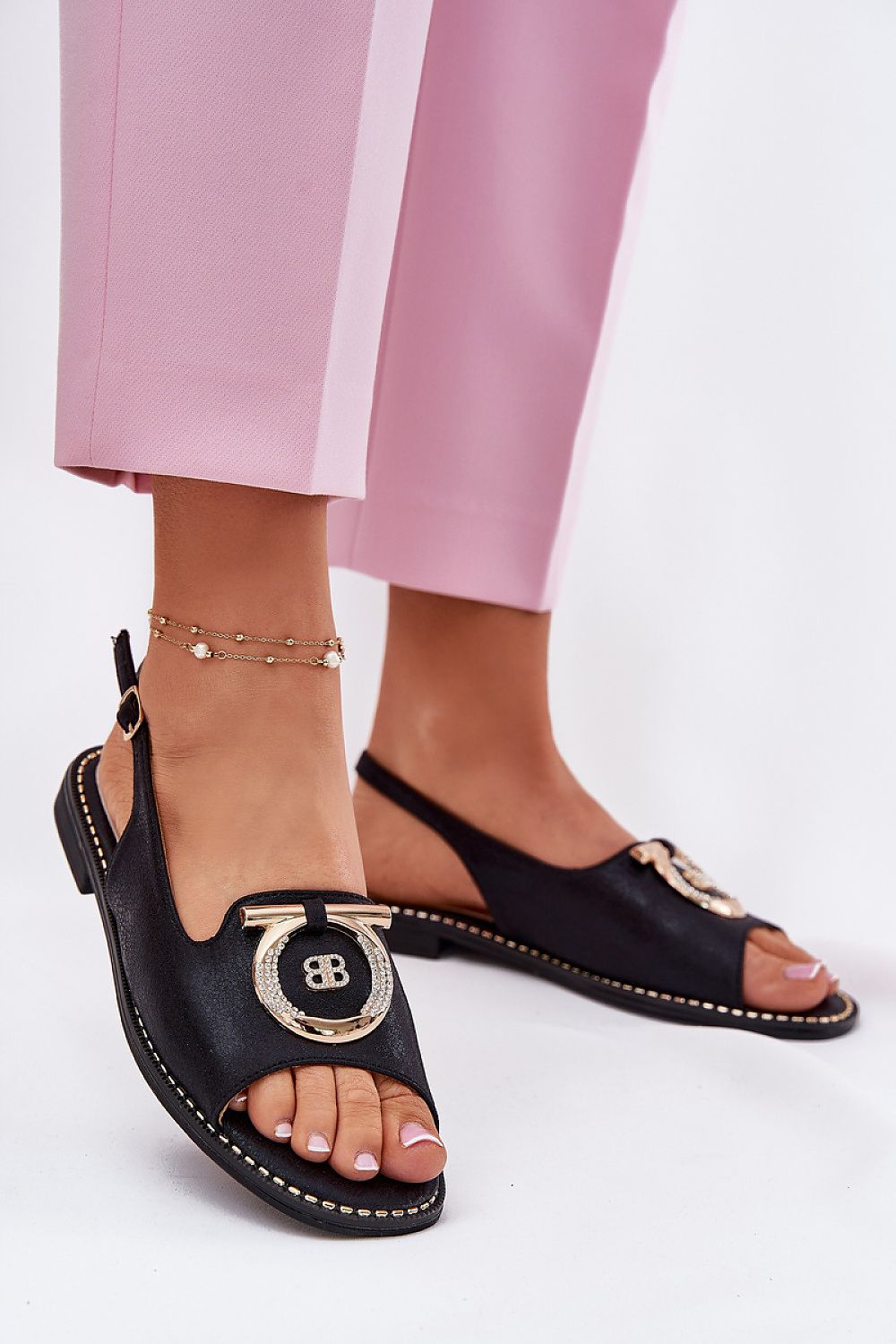  Sandały Model S.Barski KV51-003 Black - Step in style 