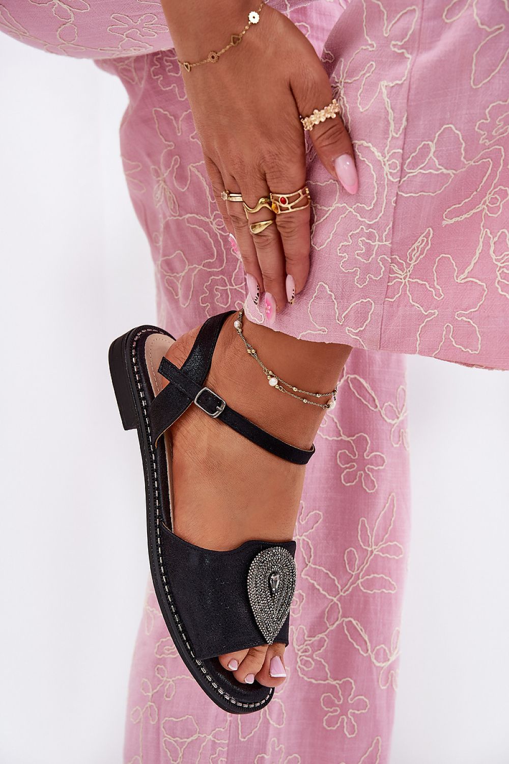  Sandały Model S.Barski KV51-098 Black - Step in style 