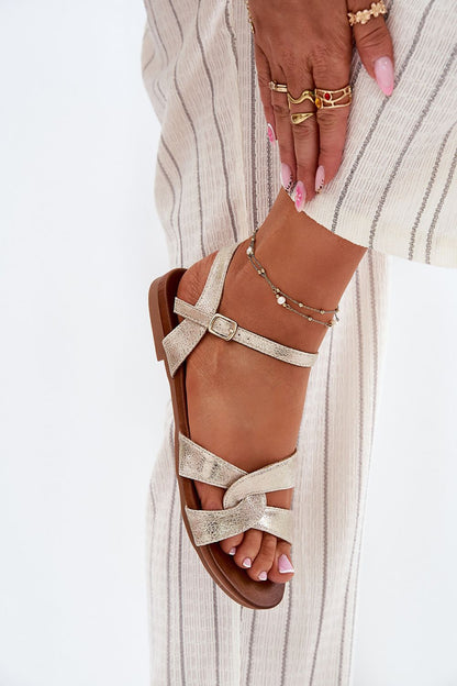  Sandały Model S.Barski KV51-022 Gold - Step in style 