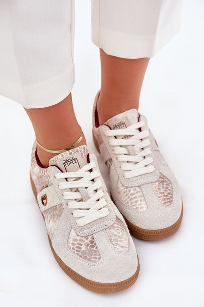   Buty Sportowe Model Daniel Lopez SS2D4032 Beige Wzór - Step in style 