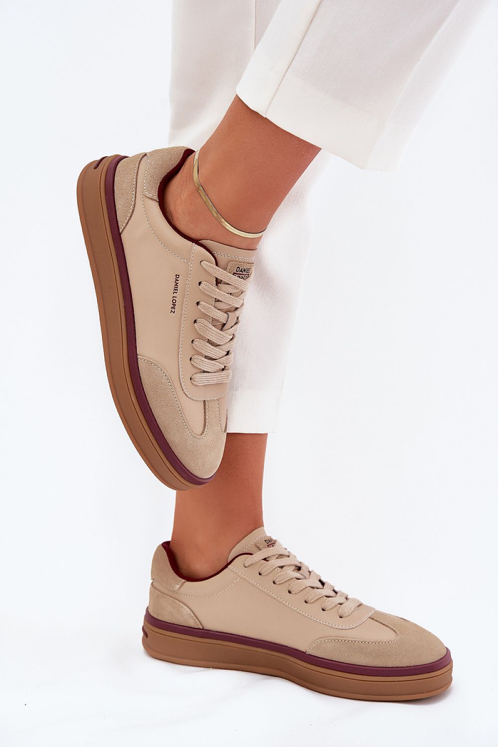   Buty Sportowe Model Daniel Lopez SS2D4007 Beige - Step in style 