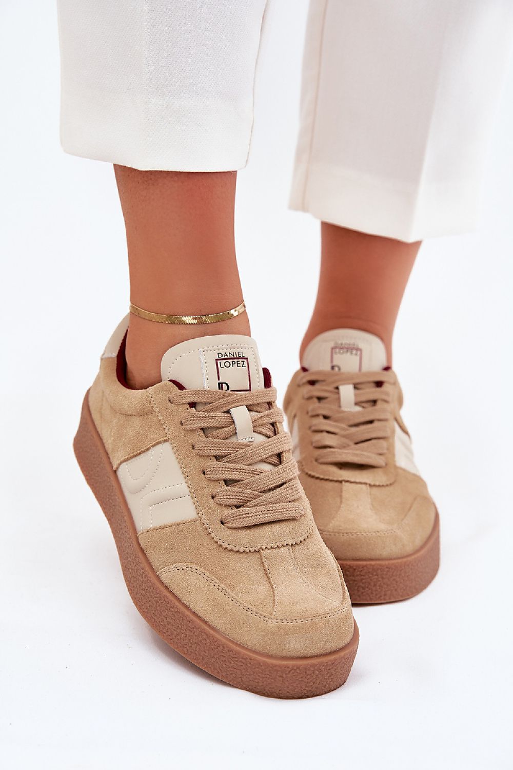   Buty Sportowe Model Daniel Lopez SS2D4022 Beige - Step in style 