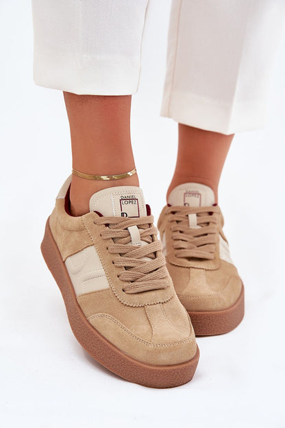   Buty Sportowe Model Daniel Lopez SS2D4022 Beige - Step in style 