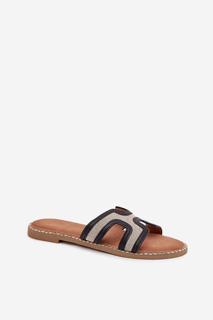  Sandał Klapki Model Vereya LCQ-27 Black - Step in style 