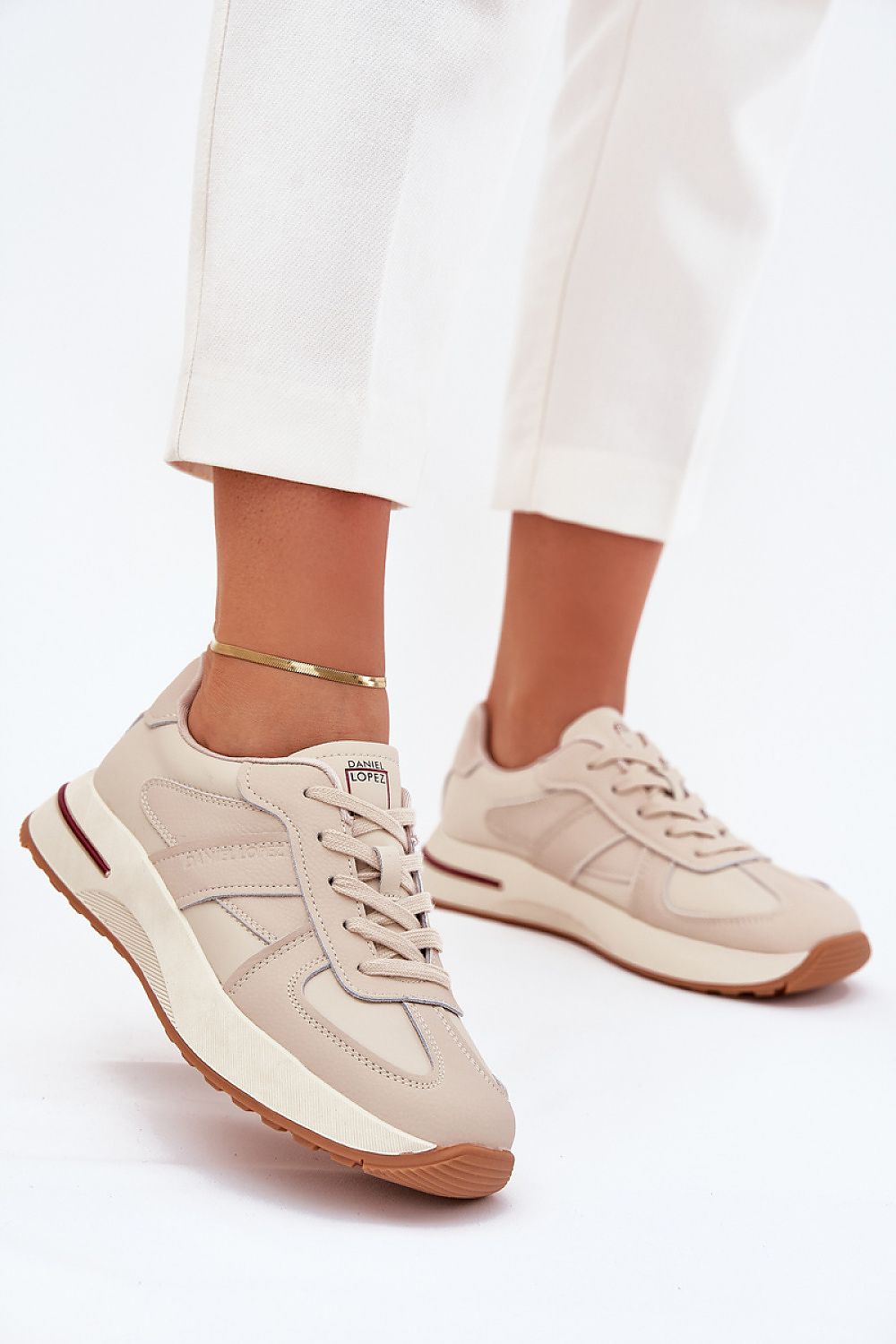   Buty Sportowe Model Daniel Lopez SS2D4043 Beige - Step in style 