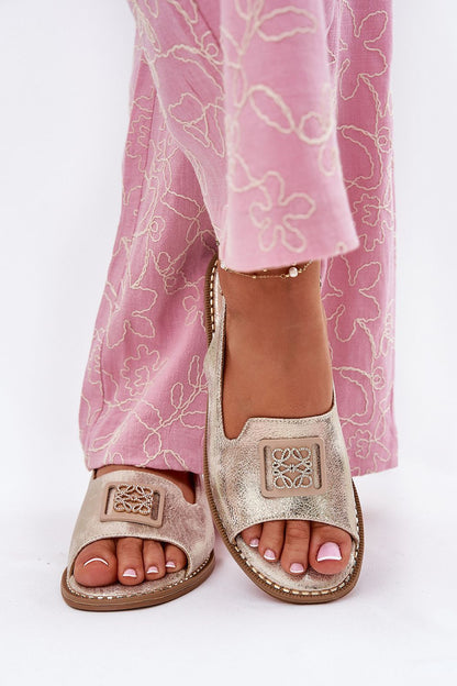  Sandały Model S.Barski KV51-082 Gold - Step in style 