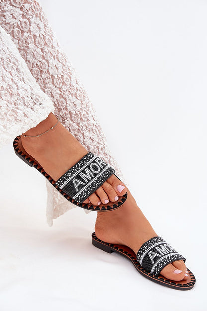  Sandał Klapki Model Avelina 5134 Black - Step in style 