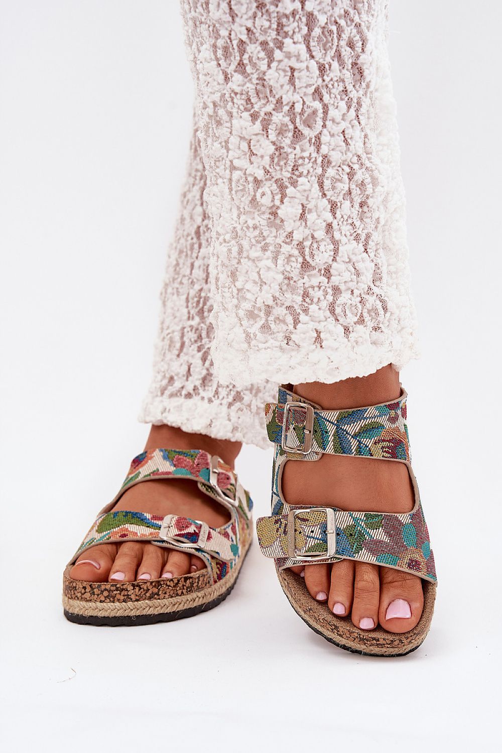  Sandał Klapki Model Lee Cooper LCW-25-35-3480L Multicolor - Step in style 