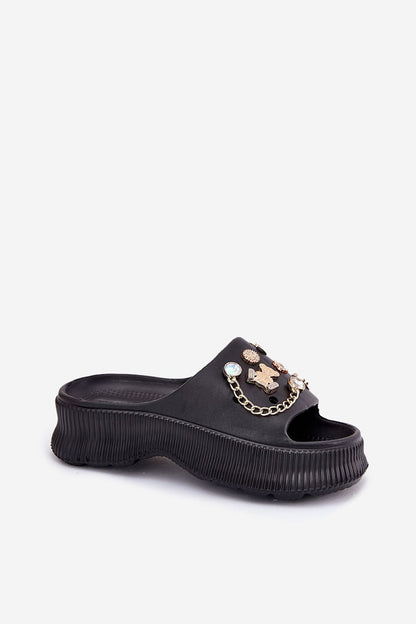  Sandał Klapki Model Hortiana M576 Black - Step in style 