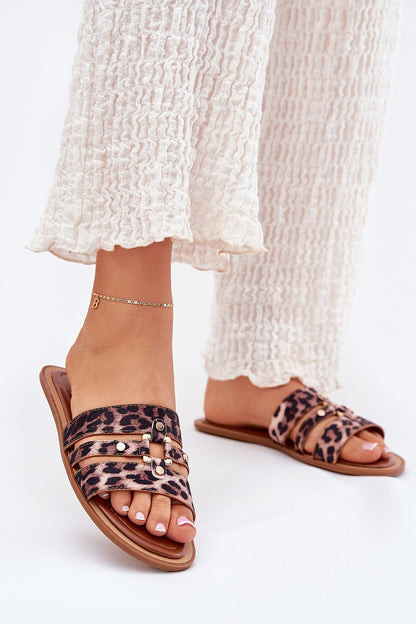  Sandał Klapki Model Noroti C-719 Panterka - Step in style 