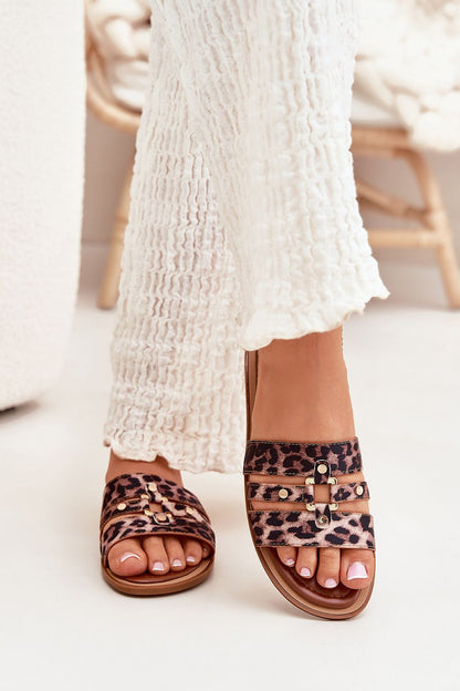  Sandał Klapki Model Noroti C-719 Panterka - Step in style 