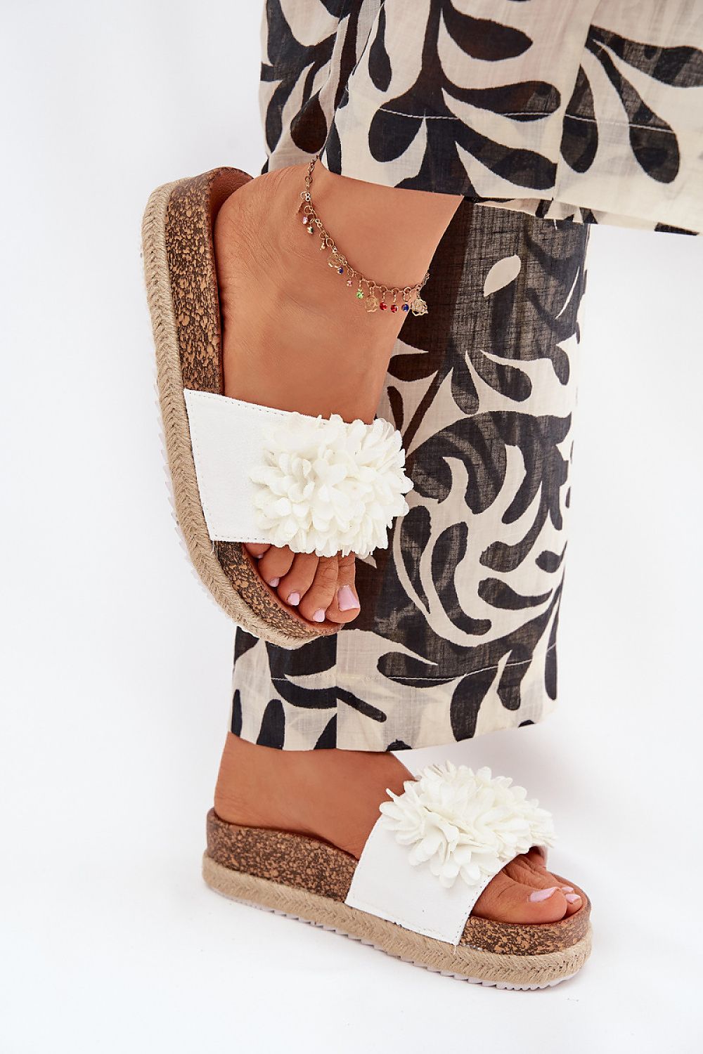  Sandał Klapki Model Tessara WD292 White - Step in style 