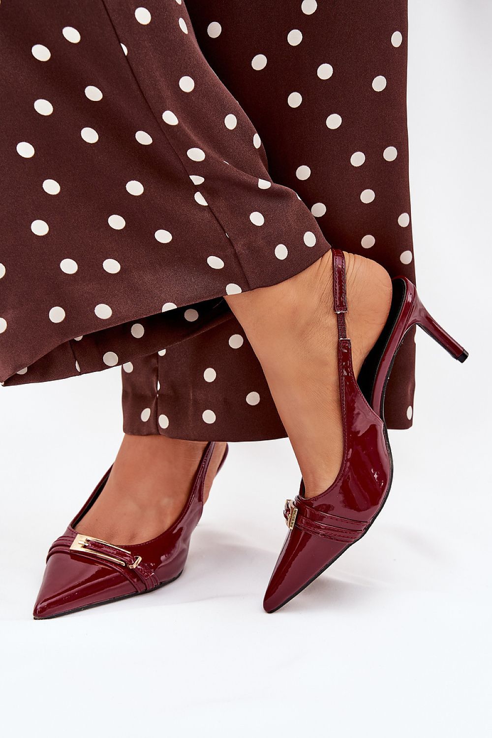   Szpilki Model Vivae P-1457 Bordo - Step in style 