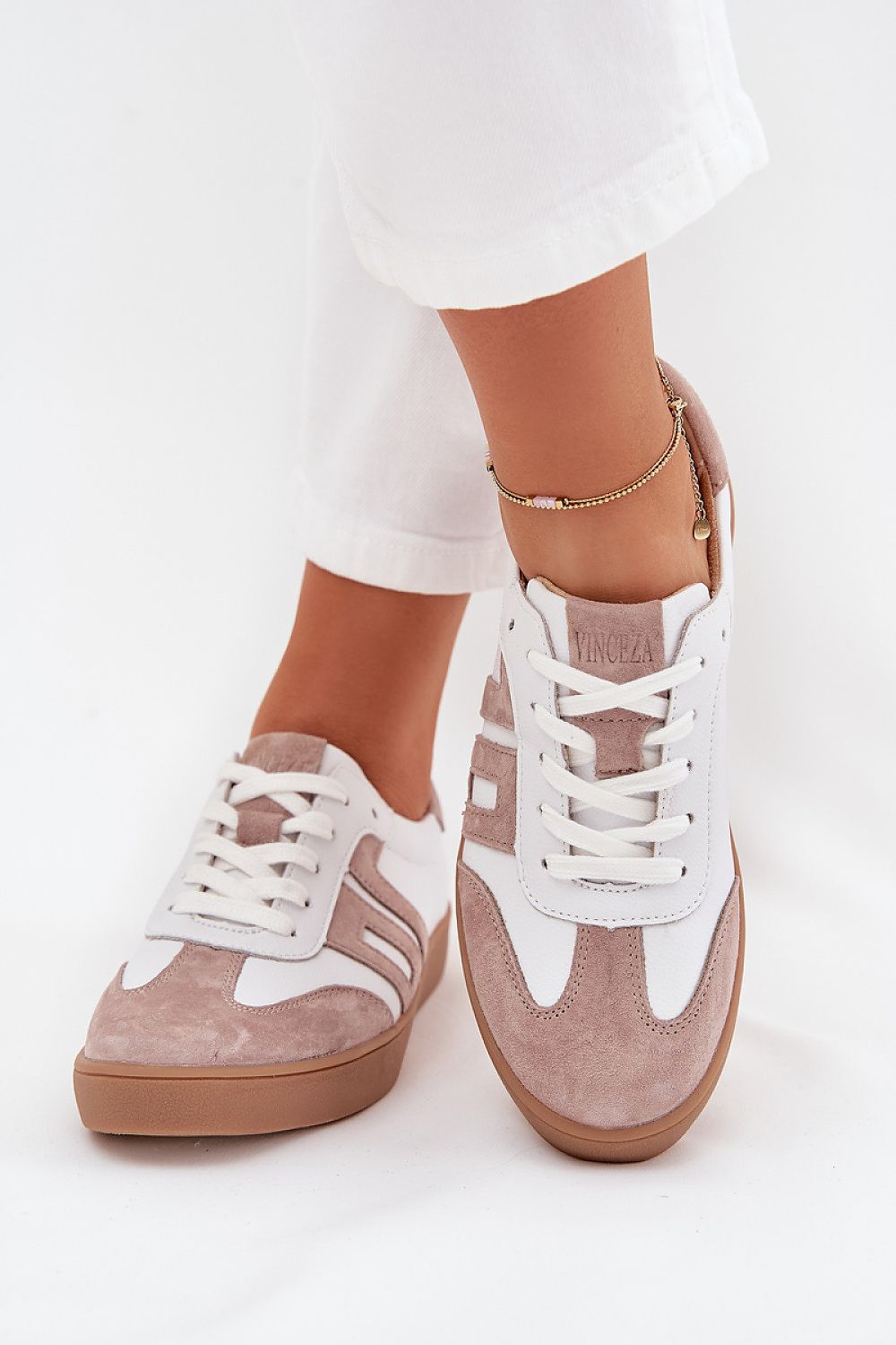   Buty Sportowe Model Vinceza 79557 White/Beige - Step in style 