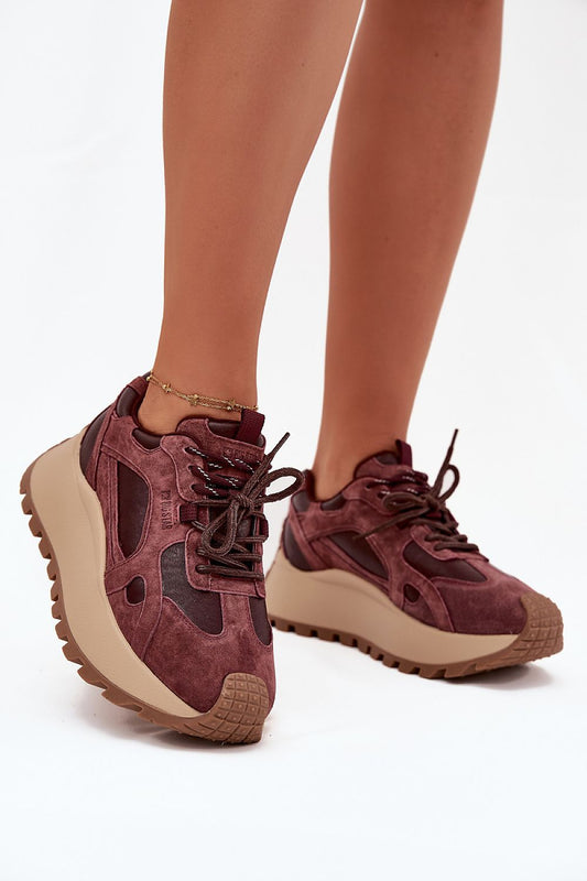   Buty Sportowe Model Big Star SS274625 HI-POLY SYSTEM Bordo - Step in style 